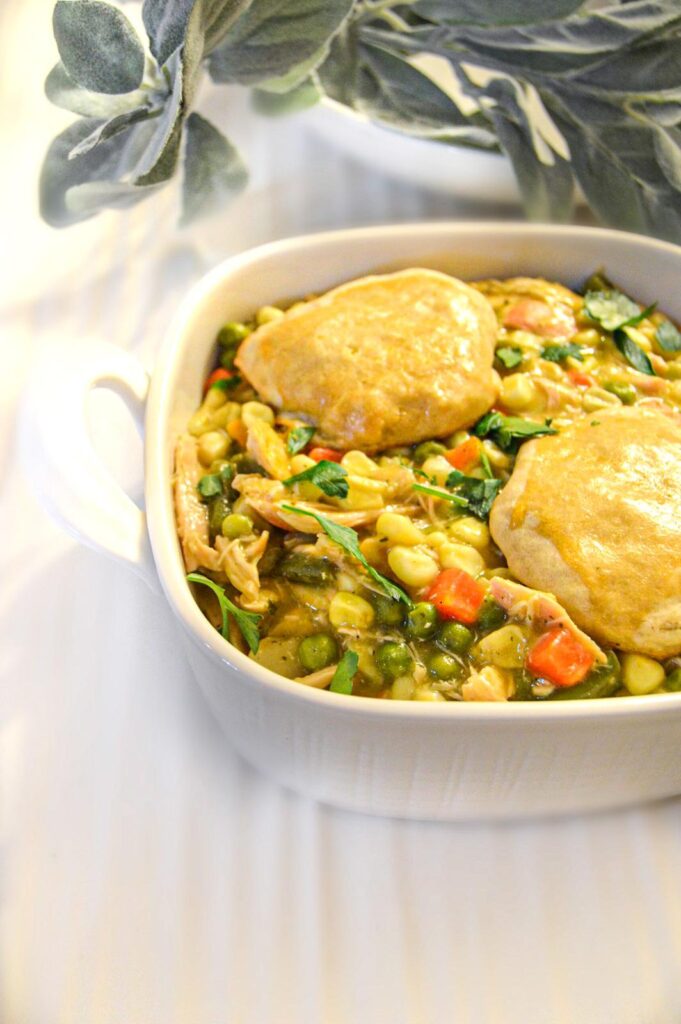 comfoting chicken and biscuits